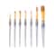 Brown Taklon Oval Variety 7 Pieces Brush Set by Craft Smart&#xAE;